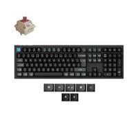 Keychron Q6 Ultra 8K Clavier Mécanique sans Fil, 100% ISO-FR Layout, en CNC Aluminium, 2,4 GHz/Bluetooth 5.3/Filaire, 8000 Hz, RGB, pour Mac, Windows et Linux, Interrupteurs Silk Pom Rouges