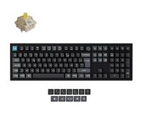Keychron Q6 Ultra Clavier Mécanique sans Fil Aluminium 8K Polling Rate AZERTY, 2.4 GHz/Bluetooth/Fil Pleine Taille RGB Personnalisable, Hot-Swap Pom Banane Switch pour Mac Windows Linux - Noir