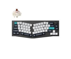 Keychron Q8 Max Clavier de Jeu mécanique sans Fil, Bouton programmable QMK/Via 2,4 GHz/Bluetooth 5.1/Filaire, Hot-Swap RVB avec Switch Gateron Brown pour Mac Windows Linux - Noir