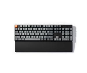 Keychron Silicone Palm Rest Black, Repose-Poignet Ergonomique pour Clavier mécanique K10 / C2 / C2 Pro