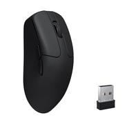 Keychron Souris de jeu sans fil M2 8000 Hz Bluetooth 5,3/2,4 GHz Connexion filaire PixArt 3950 Capteur de corps lumineux programmable (30K DPI / 750 IPS) pour Windows Mac Linux - Noir