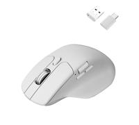 Ratón Keychron M6 Inalámbrico PixArt 3311 2.4 GHz y Bluetooth 12000 DPI Blanco Silencioso
