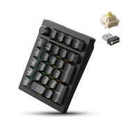 Keychron V0 Ultra 8K Taux d'interrogation sans fil (2,4 GHz et Bluetooth) ZMK pavé numérique personnalisé avec commutateurs bananes remplaçables à chaud, batterie 360 heures, touches PBT pour Mac