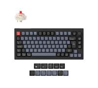 Keychron V1 Max AZERTY 75% Clavier Mécanique sans Fil Personnalisé, 2.4GHz Bluetooth Cable QMK/Via Programmable, Hot-Swap Gateron Jupiter Switch Mac/Windows/Linux, FR-ISO (Gateron Jupiter Rouge)