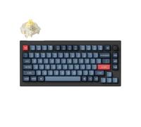 Keychron V1 Max Clavier Mécanique sans Fil, Disposition 75% QMK/Via programmable avec Hot-swappable Gateron Jupiter Banana Switch, Compatible avec Mac Windows Linux - Version Bouton (ANSI/US)