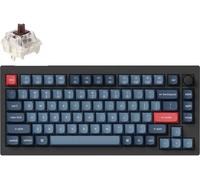 Keychron V1 Max Clavier Mécanique sans Fil, Disposition 75% QMK/Via programmable avec Hot-swappable Gateron Jupiter Brown Switch, Compatible avec Mac Windows Linux Version Bouton (ANSI/US)