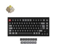 Keychron V1 Ultra 8K Clavier Mécanique sans Fil 75% Compact, 2.4GHz/Bluetooth 5.3/USB-C, Touches PBT OSA, RGB Personnalisable, Switches Banane Pom Hot-Swap pour Mac/Windows/Linux (Disposition AZERTY)