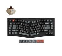 Keychron V10 Clavier mécanique sans fil Ultra 8K, disposition ergonomique 75 %, 8000 Hz 2,4 GHz/Bluetooth 5.3/USB-C filaire, clavier personnalisé ZMK remplaçable à chaud avec bouton, touches PBT pour