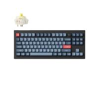 Keychron V3 Max Clavier mécanique sans Fil TKL, 2.4 GHz/Bluetooth/USB-C RGB 3 Modes QMK/Via Macro programmable, Hot-Swap PBT Keycaps pour Mac Windows Gateron Jupiter Banana