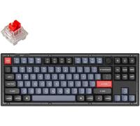 Keychron V3 QMK QMK Clavier mécanique filaire, QWERTY US, RGB LED, Frosted Black, Keychron K Pro Red Knob V3-C1