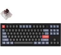 Keychron V3 QMK QMK Clavier mécanique filaire, QWERTY US, RGB LED, noir carbone, Keychron K Pro Brown Knob V3-D3