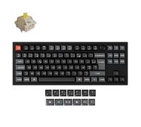 Keychron V3 Ultra 8K Clavier Mécanique sans Fil 80% Compact, 2.4G/Bluetooth/Filaire, Touches PBT OSA, RGB Personnalisable, Switches Banane Pom Hot-Swap pour Mac/Windows/Linux (Disposition AZERTY)