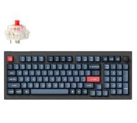 Keychron V5 Max Clavier Mécanique sans Fil avec Pavé Numérique, 96% Layout, QMK/Via, 2.4 GHz/Bluetooth 5.1/USB, LED RGB, Gateron Jupiter Red Switch Hot-Swap pour Mac Windows Linux