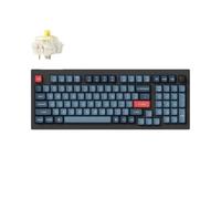 Keychron V5 Max Clavier Mécanique sans Fil avec Pavé Numérique, 96% Layout, QMK/Via, 2.4 GHz/Bluetooth 5.1/USB, LED RGB, Gateron Jupiter Banana Switch Hot-Swap pour Mac Windows Linux