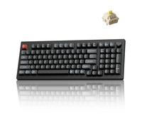 Keychron V5 Ultra Clavier mécanique sans fil 96 % avec taux d'interrogation de 8000 Hz et NKRO, RVB remplaçable à chaud, commutateurs banane, 97 touches, 2,4 GHz/Bluetooth/filaire, touches OSA PBT