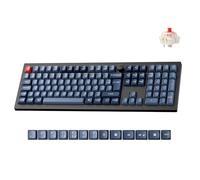 Keychron V6 MAX QMK VIA clavier Universel RF sans fil + Bluetooth Noir et Gris