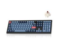 Keychron V6 Max Clavier mécanique personnalisé sans fil, 2,4 GHz, Bluetooth QMK pleine grandeur, RVB avec interrupteur Gateron marron remplaçable à chaud, compatible avec Mac, Windows, Linux