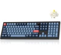 Keychron V6 Max Clavier mécanique sans Fil, 2.4 GHz/Bluetooth/USB-C RGB 3 Modes QMK/Via Macro programmable, Hot-Swap PBT Keycaps pour Mac Windows Gateron Jupiter Banana