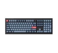 Keychron V6 Max Clavier mécanique sans fil personnalisé 2,4 GHz/Bluetooth/filaire 3 modes RVB rétroéclairé QMK/VIA Macro programmable, remplaçable à chaud Gateron Jupiter touches PBT pour Mac Windows