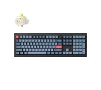 Keychron V6 Max QMK/VIA Clavier mécanique sans fil, QWERTY Layout US - Gateron Jupiter Banana V6M-D4