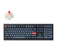 Keychron V6 MAX QMK VIA clavier Universel RF sans fil + Bluetooth Noir et Gris