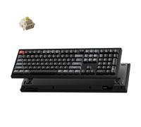 Keychron V6 Ultra 8K Clavier mécanique sans fil pleine grandeur, 8000 Hz, interrupteur banane remplaçable à chaud, rétroéclairage RVB, touches PBT 2,4 GHz/Bluetooth/filaire, pour Windows macOS Linux