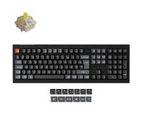 Keychron V6 Ultra 8K Clavier Mécanique sans Fil Pleine Taille, 2.4G/Bluetooth 5.3/USB-C, Touches PBT OSA, RGB Personnalisable, Switches Banane Pom Hot-Swap pour Mac/Windows/Linux (Disposition AZERTY)