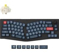 Keychron V8 Max (Alice Layout) QMK Wireless Mechanical Keyboard, 2.4 GHz / Bluetooth, QWERTY US, Gateron Jupiter Banana