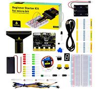 KEYESTUDIO BBC Micro:bit de démarrage avec Microbit V2(avec Micro bit V2), Kit de démarrage Micro bit électronique pour Microbit Starter Kit