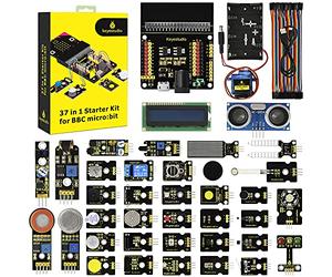 KEYESTUDIO BBC Microbit Sensor Starter Kit pour Micro bit Programmable Kit avec 35 projets, PDF Tutorials Inclus (sauf Micro:bit)