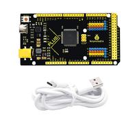 KEYESTUDIO MEGA 2560 Plus Carte microcontrôleur pour Arduino avec USB de type C, sortie 2 A, carte de contoller MCU plus puissante