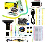 KEYESTUDIO Microbit Kit de démarrage de Base pour BBC Micro:bit V2 Accessoires STEM Kit de Codage pour Enfants débutants (Micro:bit V2 Inclus)