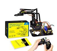 KEYESTUDIO Robot Bras pour Arduino IDE, Smart Robot Car Kit avec UN0 Educatif et Intelligent pour Adolescent et Adulte