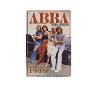 KEYGAMER ABBA The Tour Plaque en métal, 20,3 x 30,5 cm, décoration murale vintage