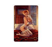 KEYGAMER Plaque en métal vintage The Sexy Women On The Bed - 20,3 x 30,5 cm