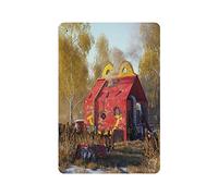 KEYGAMER Plaque vintage en métal « Discard The Tin House » - Décoration murale - 20,3 x 30,5 cm