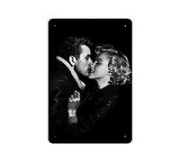 KEYGAMER Plaque vintage en métal Marilyn Monroe & James Dean, pour garage, bar, décoration murale 20,3 x 30,5 cm