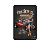 KEYGAMER Plaque vintage en métal pour garage, garage, bar, décoration murale 20,3 x 30,5 cm