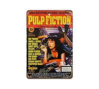 KEYGAMER Pulp Fiction Plaque en métal vintage pour garage, bar, décoration murale 20,3 x 30,5 cm