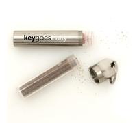 KEYGOES:SALTY Porte-clés en acier inox-sel | Livré avec sept recharges de sel exclusives | Gadget inégalé/porte-clés et cadeau idéal