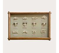 KEYHOME | Tableau décoratif en bois avec nœuds - Style naturel et unique