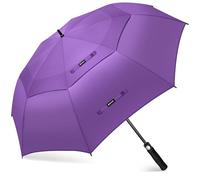 KEYHOT Parapluie Golf L, Parapluies de Golf Grande Taille Resistant Vent Fort Solide Pour Homme Femme (Pourpre XXL)