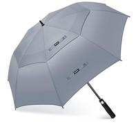 KEYHOT Parapluie Golf L, Parapluies de Golf Grande Taille Resistant Vent Fort Solide Pour Homme Femme (Gris XXL)