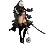 Keyhvao Figurine d'action 2B n°2 de type B avec tête interchangeable de 32 cm - Figurine d'anime Yorha 2B en PVC - Décoration de bureau - Cadeau pour les fans