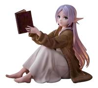 Keyhvao Figurine Frieren en position assise 12 cm pour lire des livres - Figurine Frieren : Beyond Journey's End - Figurines de décoration en PVC - Cadeau pour ami