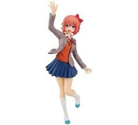 Keyhvao Figurine Sayori de 18 cm - Mignon uniforme - Statue Monika, Yuri, Natsuki - Figurines de jeu en PVC - Décoration de bureau - Cadeaux pour les fans et les amis