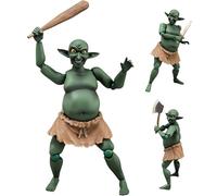 Keyhvao Movability Figurine de gobelin Orcish Sculpt Model Statues Goburin-San Figures cool Décoration PVC Cadeau pour bureau, ami, unisexe