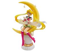 Keyhvao Tsukino Usagi Figurine d'anime Nymphe position assise Tsukino Usagi Décoration mignonne en PVC Cadeau pour bureau, ventilateurs, unisexe (lune)