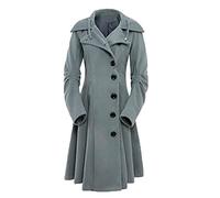 KeYIlowys Manteau en Laine à Ourlet IrréGulier pour Femmes