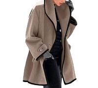 KeYIlowys Veste à Capuche en Laine Ample à Manches Longues pour Femmes Automne/Hiver S